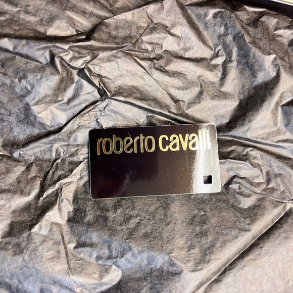 NWT Roberto Cavalli Black Oxford Shoes with Polished Leather Finish - Picture 9 of 11